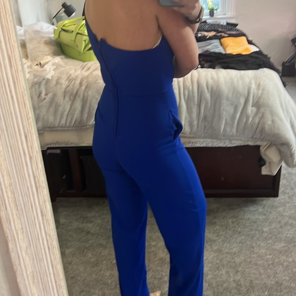 BNWOT one sleeve royal blue romper XS - Picture 4 of 7